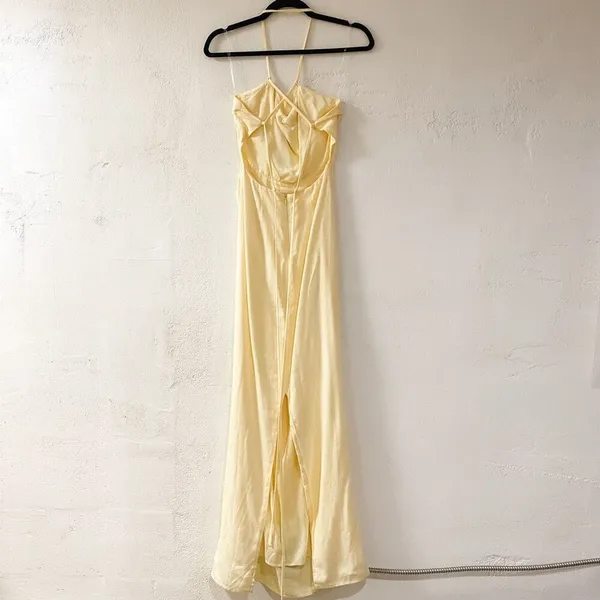 Peppermayo Indi Maxi Dress in Butter Yellow Size 0 - Image 3
