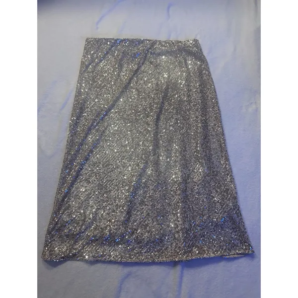 Banana Republic Women’s Gold Sequins Skirt in Sz XL - Image 2
