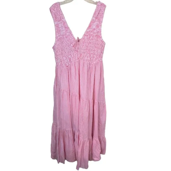 Free People Juno Sleeveless Smocked Tiered Maxi Dress - Image 5