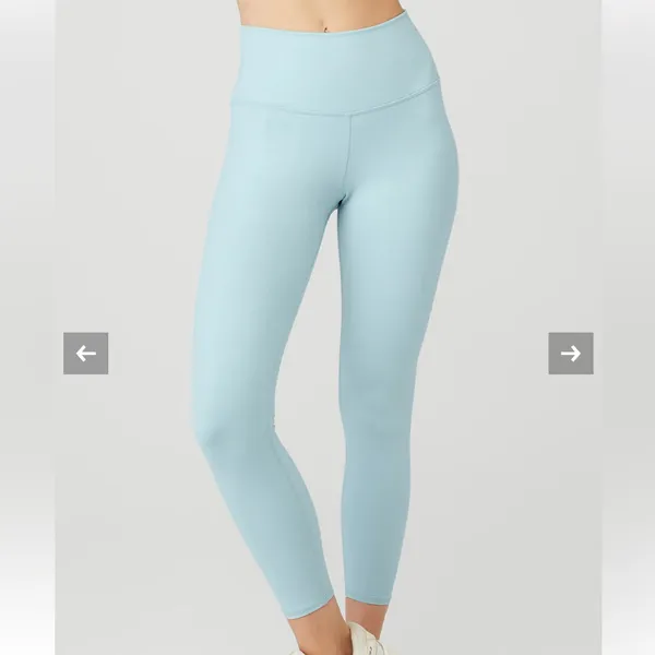 Alo Yoga Airbrush Winter Warm‎ High-Waist Nocturne Legging - Chalk Blue Size M - Image 7