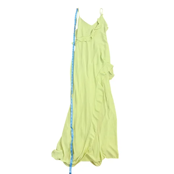White Fox NWT End of the Road‎ Maxi Dress Matcha Green XS Ruffle High Low - Image 6