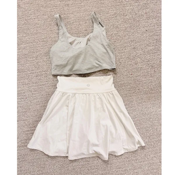 Gilly Hicks 2 Pcs‎ Sport Bra & Skirts Set Gym Working Out Tennis Pickleball XS/S - Image 2