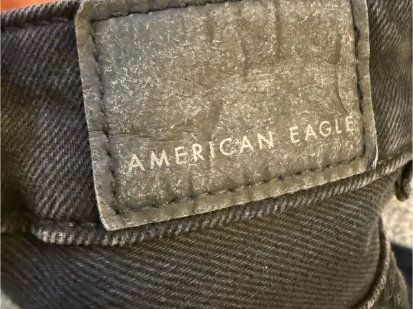 American Eagle Outfitters Black Distressed Mom Jeans - Image 4