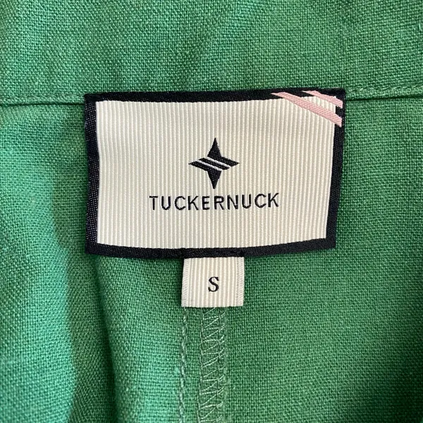 Tuckernuck Baldwin Linen‎ Cotton Jacket Womens Size S in Palm Green - Image 2