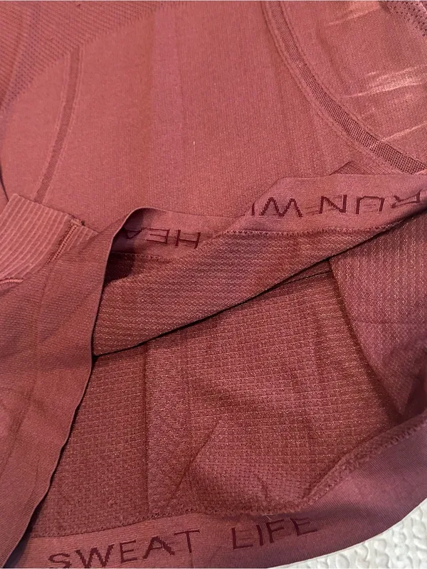 Lululemon burgundy reflective swiftly tech long sleeve 4 - Image 7