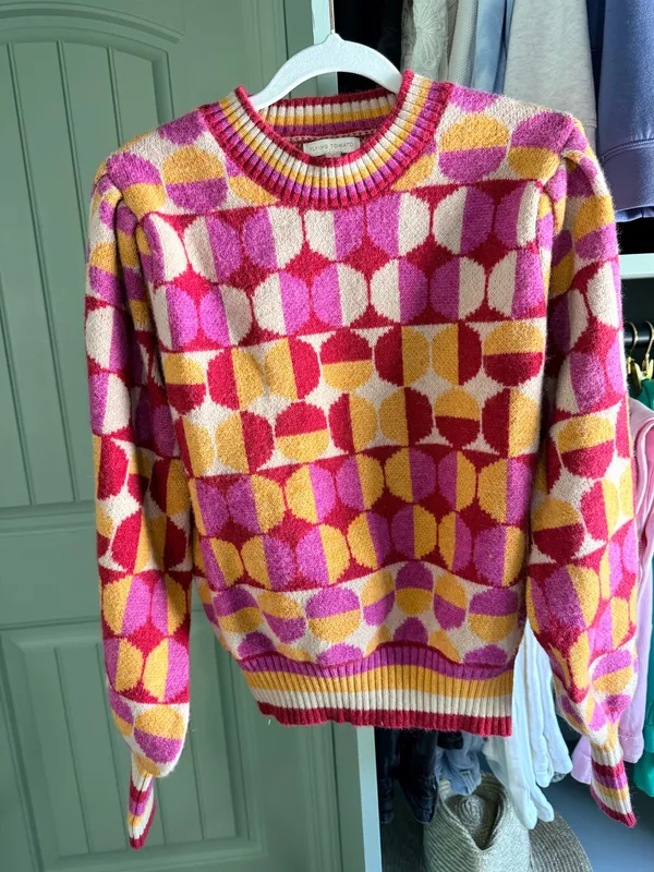 Flying Tomato Cheer You On Jacquard Sweater - Image 2