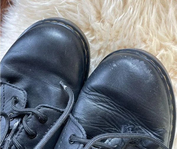 Doc Dr Martens Air Wair Black 1460 W Nappa Leather Lace-Up Boots EU 36 - Image 4