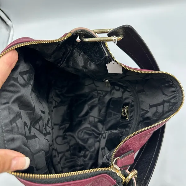 Furla Hobo Bicolor Leather Shoulder Bag - Image 6