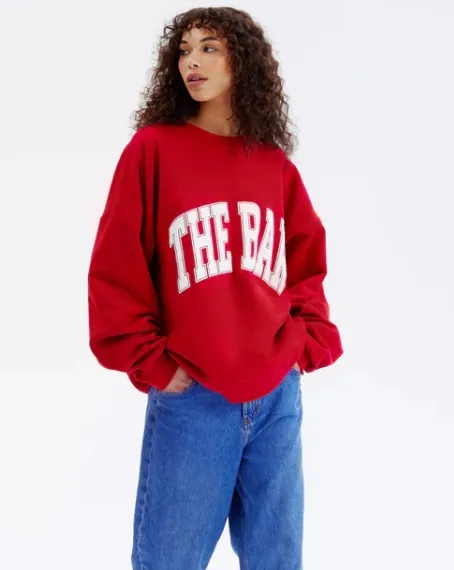 The Bar Varsity Crewneck Ruby - Image 2