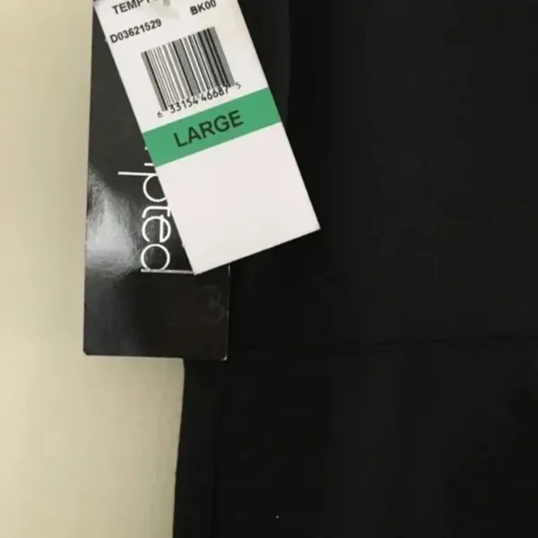 Tempted Apparel Mini Black Sheath Dress Size L - Image 3