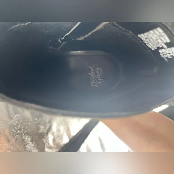 Faded glory black‎ bootie size 9 - Image 7