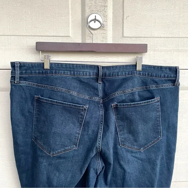 Old Navy Womens Jeans Blue Mid Rise Pop Icon Skinny Stretch Plus 24 - Image 5