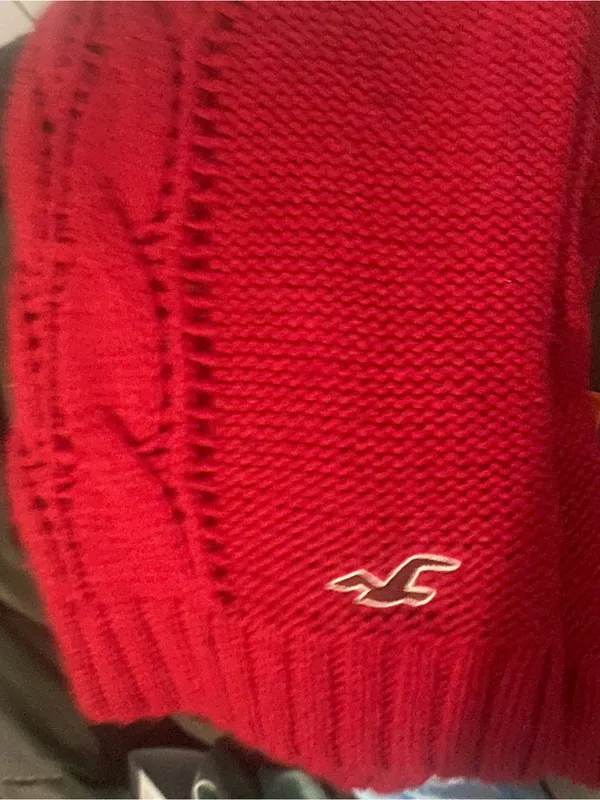 Hollister Red Knit sweater - Image 2