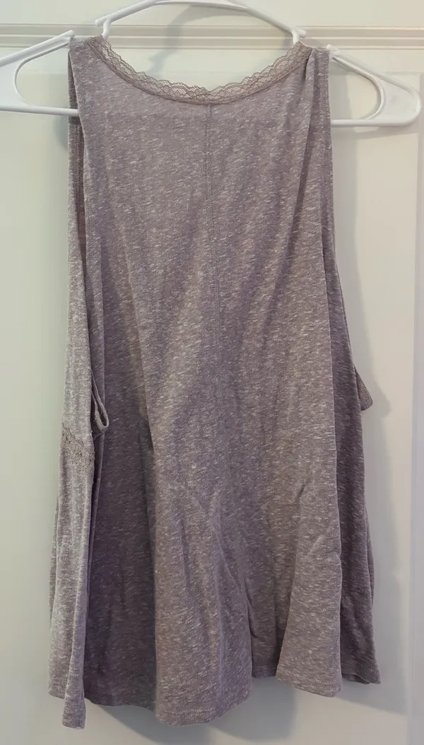 Hollister Light Purple Lace Trip Tank - Image 2