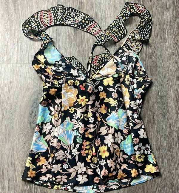 Victoria's Secret Fairy Floral Ruffle Top Size XS - Image 14