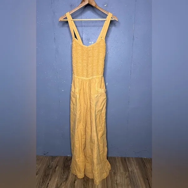 Free People Forever Always Cotton Wide Leg Jumpsuit (medium) - Image 3