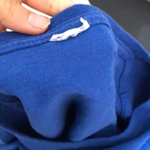 Basic Cut / Cropped Blue T - Image 7