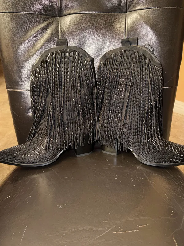 Boots Black Size 8.5 - Image 2