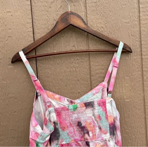 Torrid Womens Shirt Tank Multi Color Watercolor Twill Fit and Flare 12 Large - Image 6