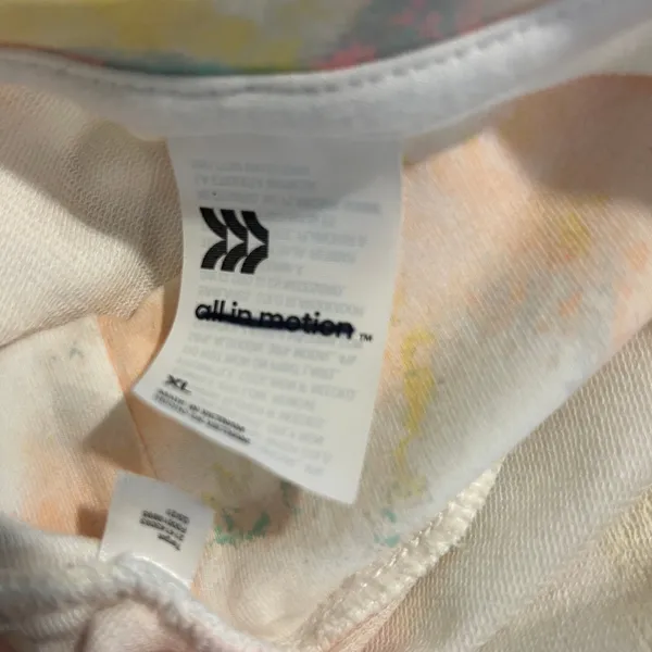 All in Motion Cloud Print Sweatshirt Pullover Athleisure Lounge XL Soft Pastel - Image 7