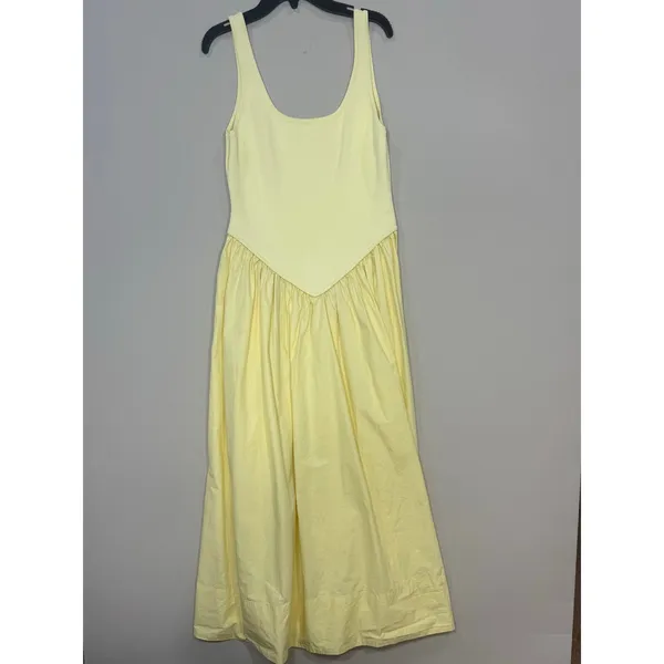 Ronny Kobo Mixed Media yells Midi Dress Medium - Image 3