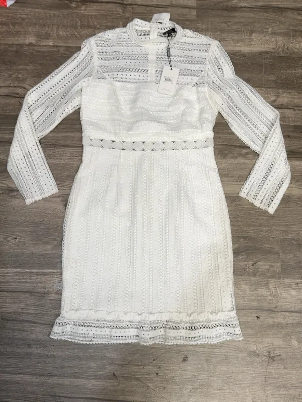 NWT Bardot Vivian Splice Ivory Lace Long Sleeve Bridal Dress US 8 M - Image 2