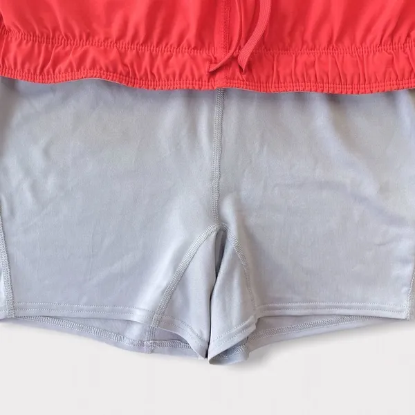 Nike Dri Fit Phantom Dual Running Shorts Fold Over Waist Orange Sz S - Image 8