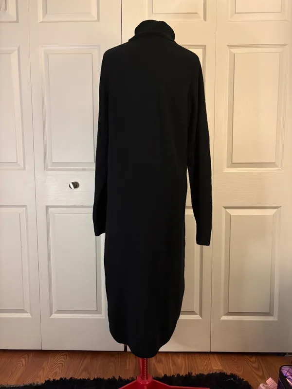 Black Gap Turtleneck Sweater Dress L Tall - Image 2
