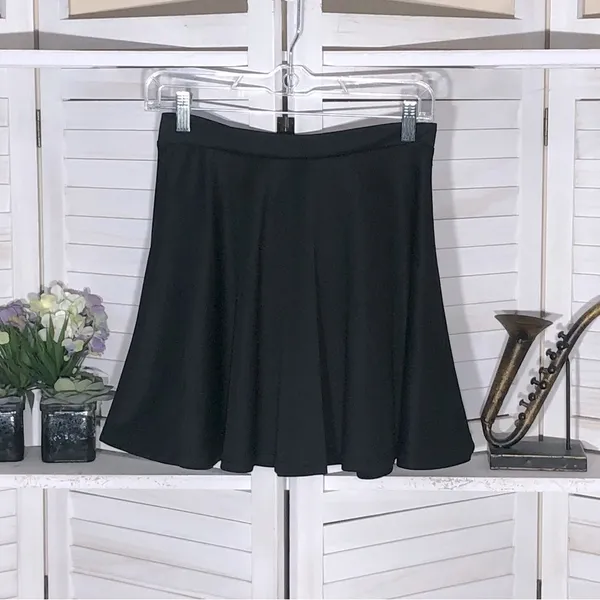 Vintage Y2K black mini skirt skater style broomstick goth rave punk grunge sz M - Image 3