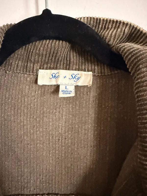 Army green corduroy jacket - Image 2