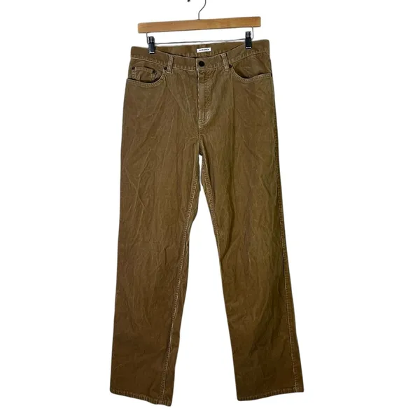 Jones New York Sport Everyday Stretch Corduroy Pants Tan Straight Leg Size 10 - Image 2