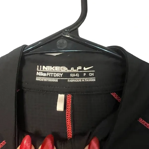 Nike Women's Small Black Embroidered Indianapolis Speedway Short‎ Sleeve Polo - Image 3