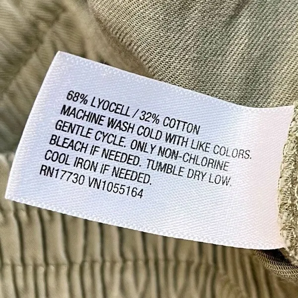 A New Day Army Green Cargo Pull-on Jogger Pants Small - Image 7