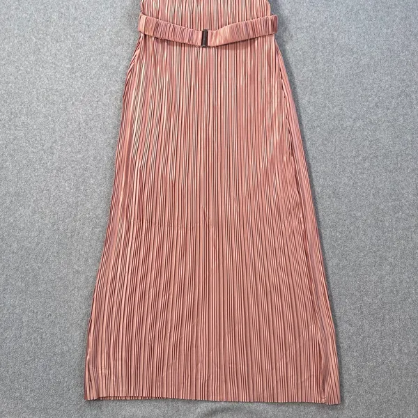 Dress Forum Los Angeles Strapless Midi Dress Women's Medium Champagne Belted New - Image 9