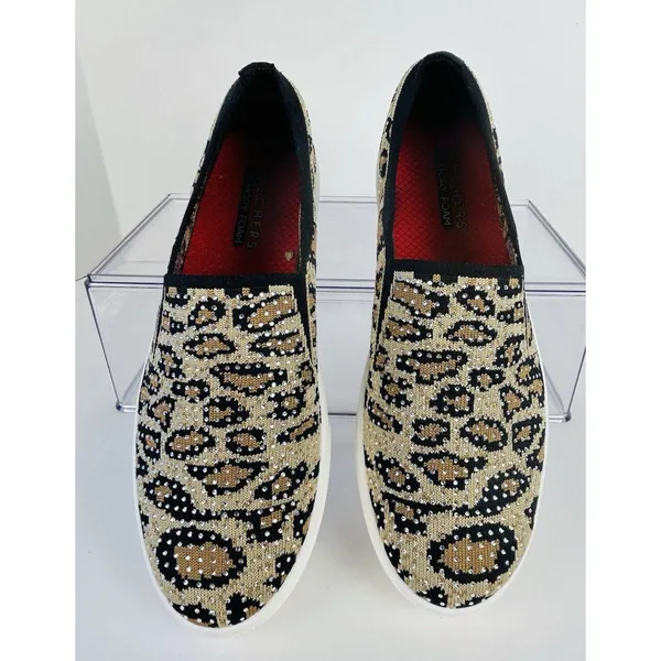 NEW Skechers On-The-GO Joy Leopard Print Shoes Women's 7.5 Slip On SN155024 LPD - Image 6