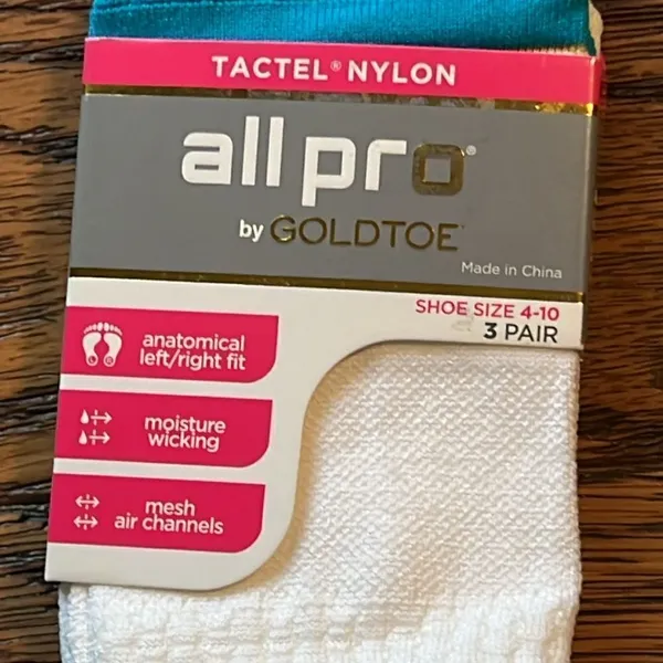 All Pro by Gold Toe No Show Socks 3 pair D14‎ White - Image 2