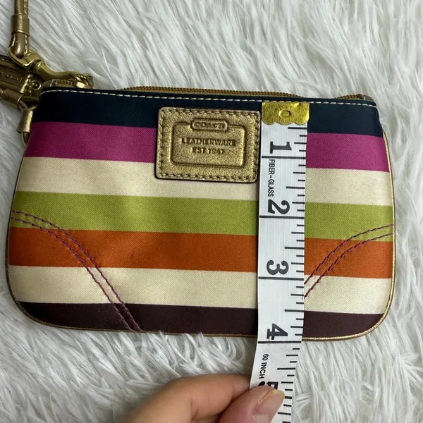 y2k COACH Legacy Multicolor Wristlet - Image 8