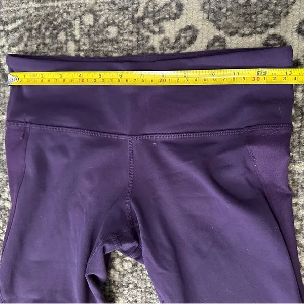 Alo Women’s Size S Purple Mesh Insert Cropped Leggings - Image 4