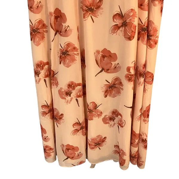 Hutch Modcloth Women's Pink Floral Wrap Dress Size Small - Image 6