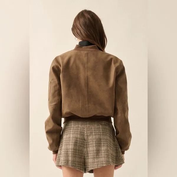 Prómesa Bombs Away vegan leather bomber jacket - Image 3