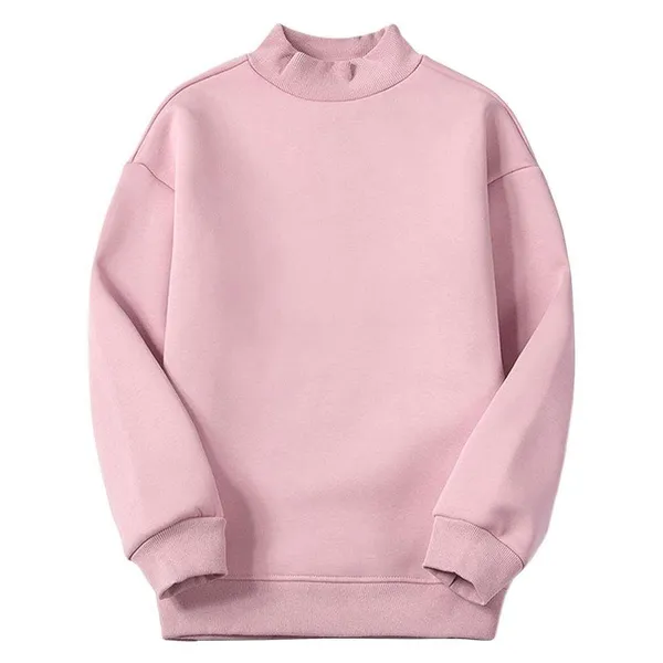 NEW Winter Pullover Sherpa Fleece Heavyweight Sweatshirt S Pink - Image 2