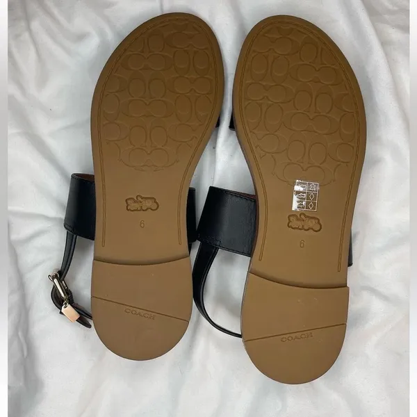 Coach black sandals - Image 6