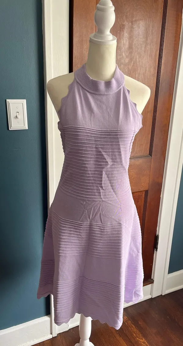 Nordstrom NWOT Lavender Fit and Flare Dress - Image 3