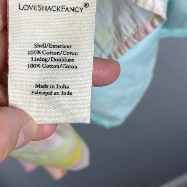 LoveShackFancy Chai Mini Dress Tie-dye boho fairy whimsy Sz 2 - Image 10
