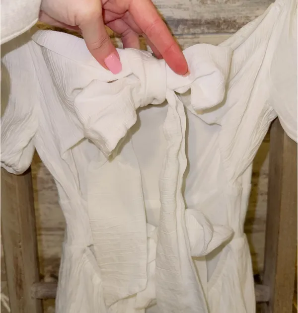 Altar'd State Dress Cut-Out Mini White - Image 6