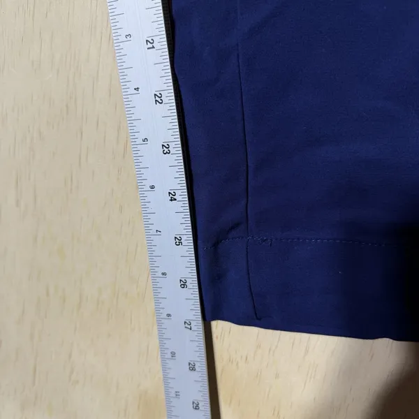 A New Day Womens S Navy Blue Side Stripe Pull On Pants Wide Leg Track Athleisure - Image 4