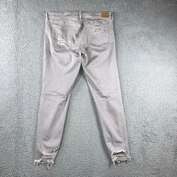 American Eagle Super‎ Stretch X Jeans Women 16 Long High Rise Distressed - Image 2