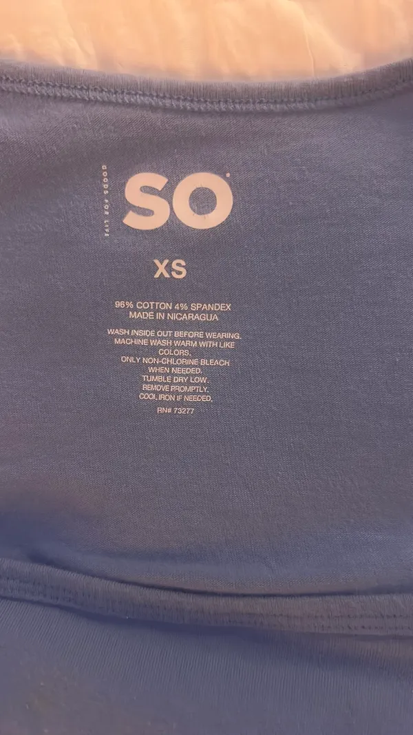 SO Goods For Life tight shirt. size XS! - Image 2