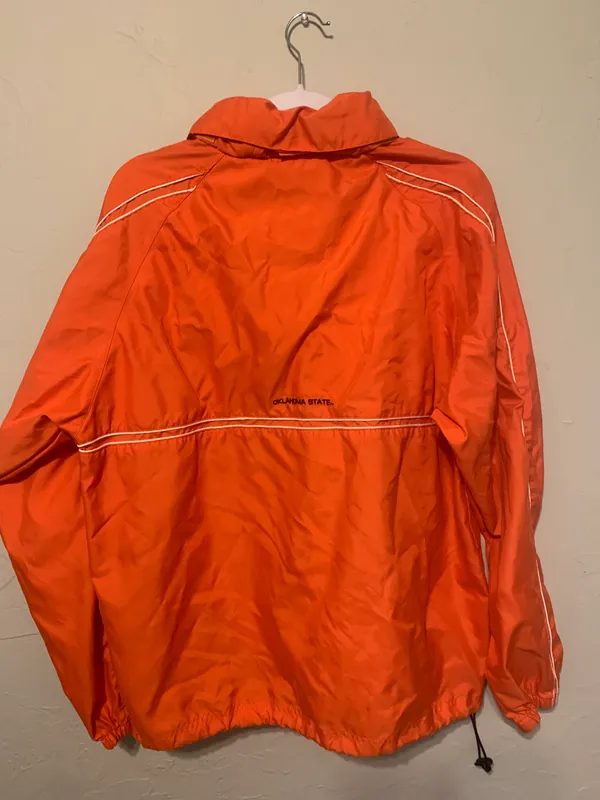 Vintage OSU Windbreaker Orange Size M - Image 2