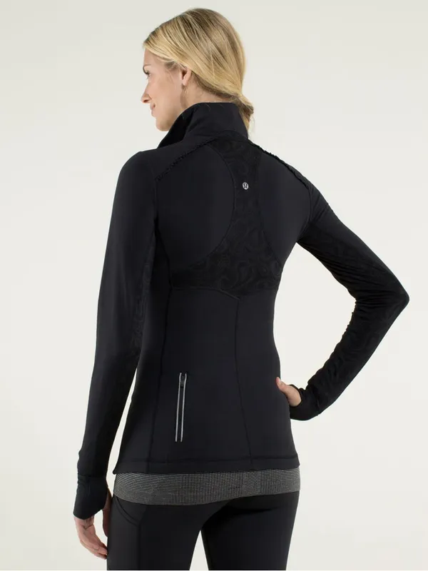 Lululemon Star Runner Long-Sleeve Black Half-Zip Athletic Top - Image 2